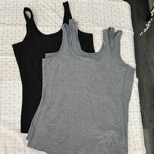 Women's Black and Gray Tank Tops - Set of 4